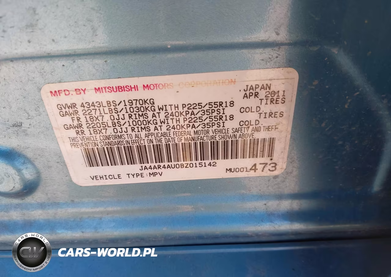 2011 Mitsubishi Outlander Sport Se VIN:JA4AR4AU0BZ015142 - 9