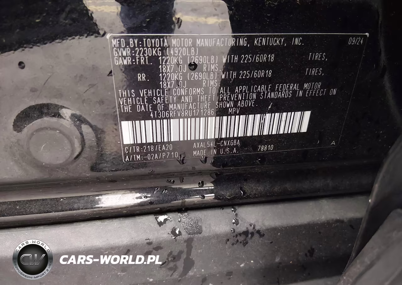2024 Toyota Rav4 Hybrid Limited VIN:4T3D6RFV8RU171286 - 9