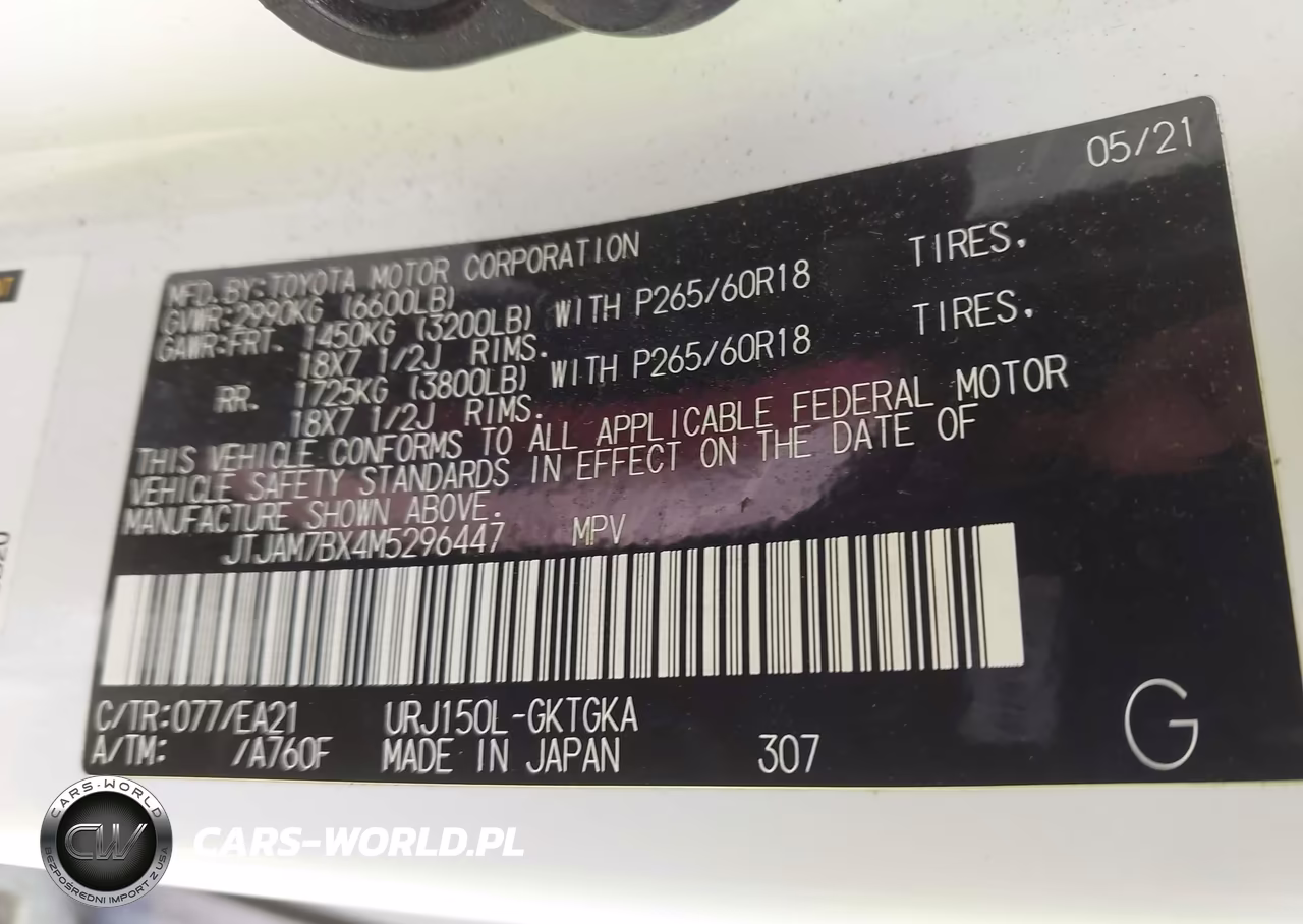 2021 Lexus Gx 460 Premium VIN:JTJAM7BX4M5296447 - 9