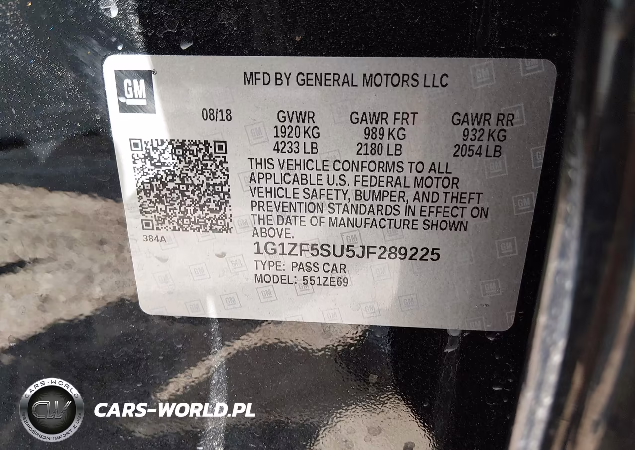 2018 Chevrolet Malibu Hybrid VIN:1G1ZF5SU5JF289225 - 9