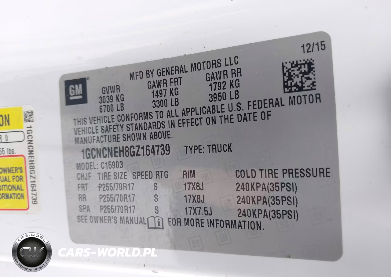 2016 Chevrolet Silverado 1500 Wt VIN:1GCNCNEH8GZ164739 - 9