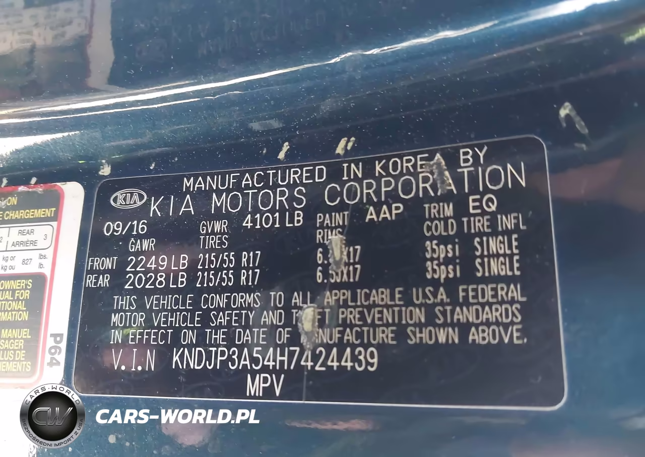 2017 Kia Soul + VIN:KNDJP3A54H7424439 - 9