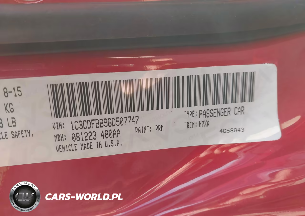 2016 Dodge Dart Sxt VIN:1C3CDFBB9GD507747 - 9