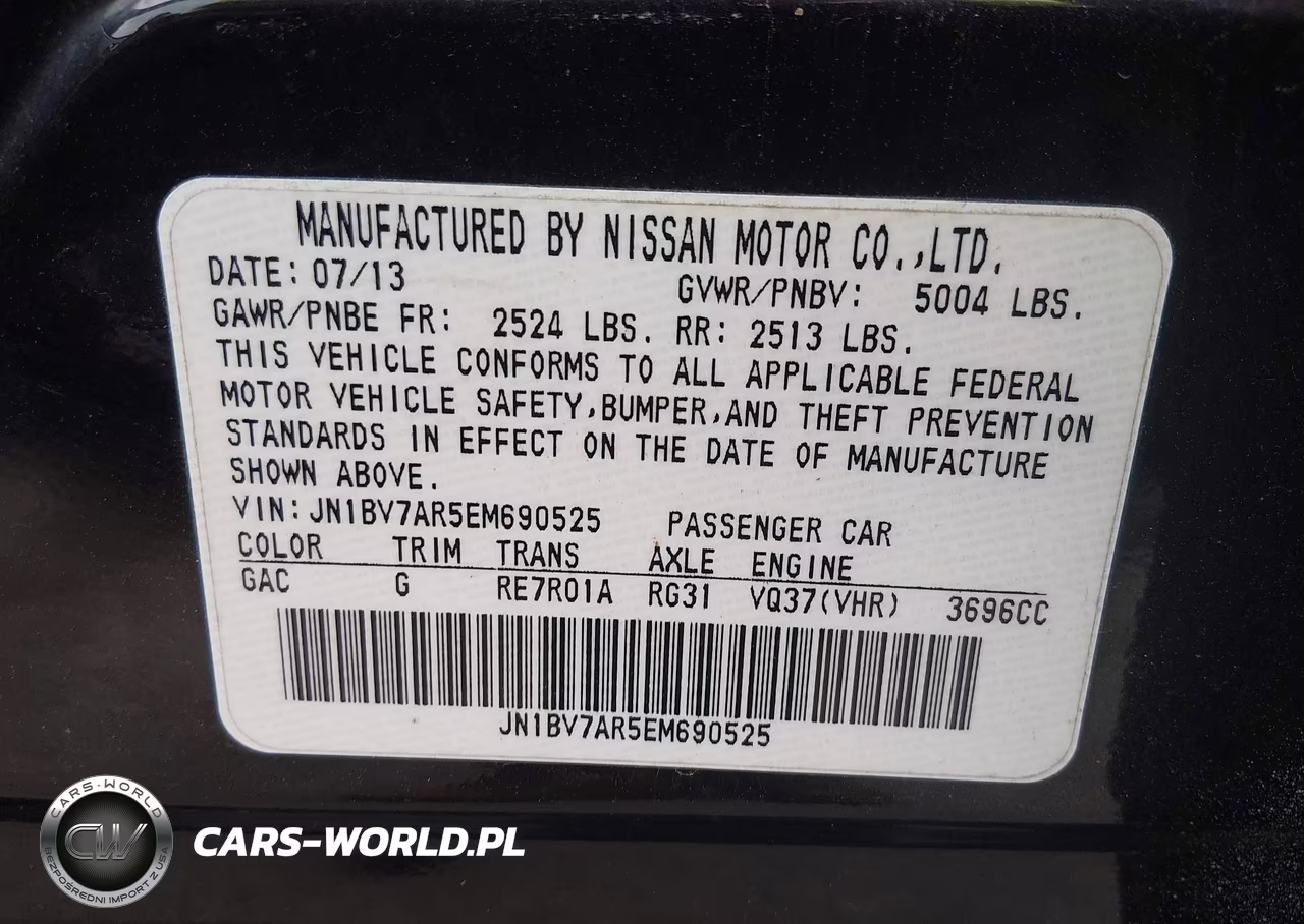 2014 Infiniti Q50 Premium VIN:JN1BV7AR5EM690525 - 9