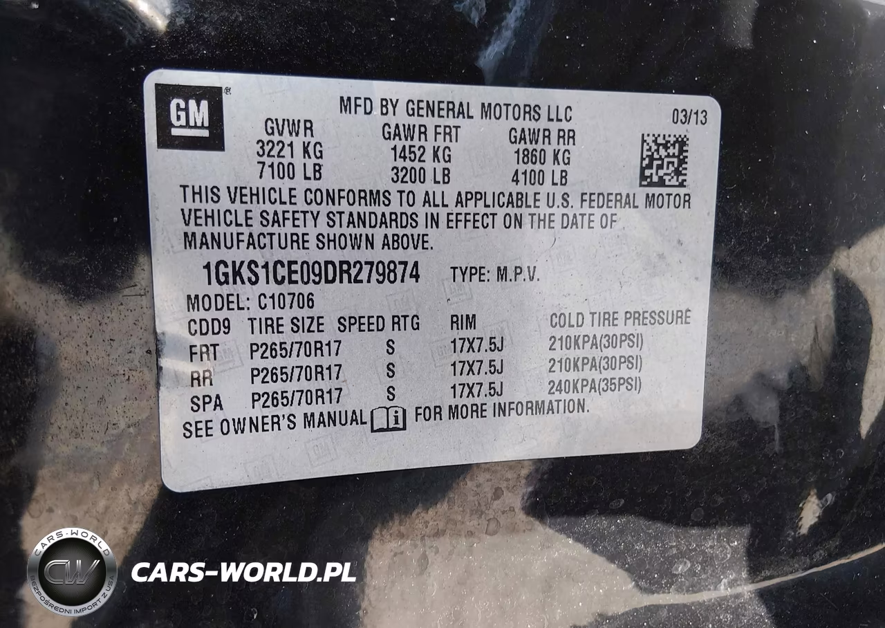 2013 GMC Yukon Slt VIN:1GKS1CE09DR279874 - 9