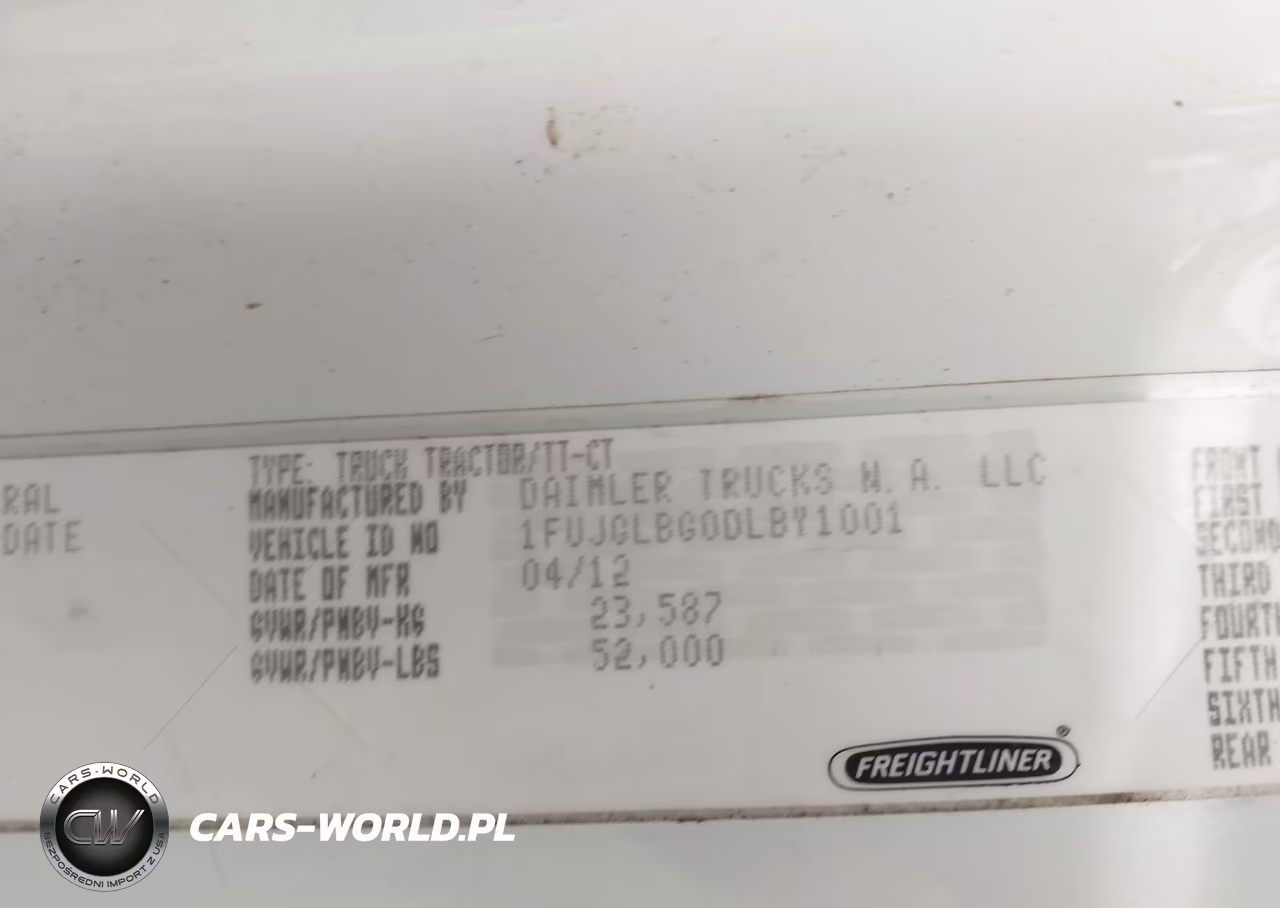 2013 Freightliner Cascadia 125 VIN:1FUJGLBG0DLBY1001 - 8