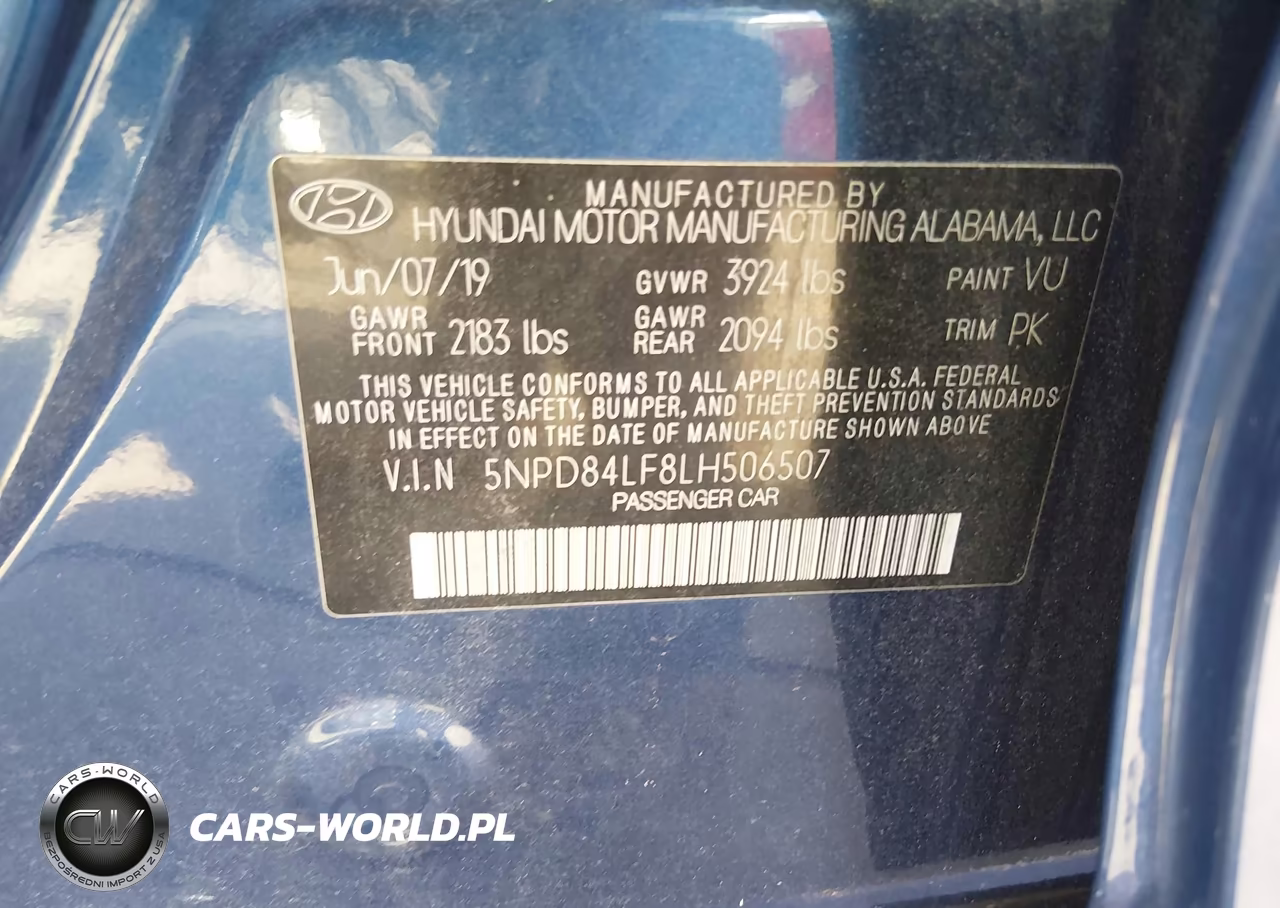 2020 Hyundai Elantra Sel VIN:5NPD84LF8LH506507 - 9