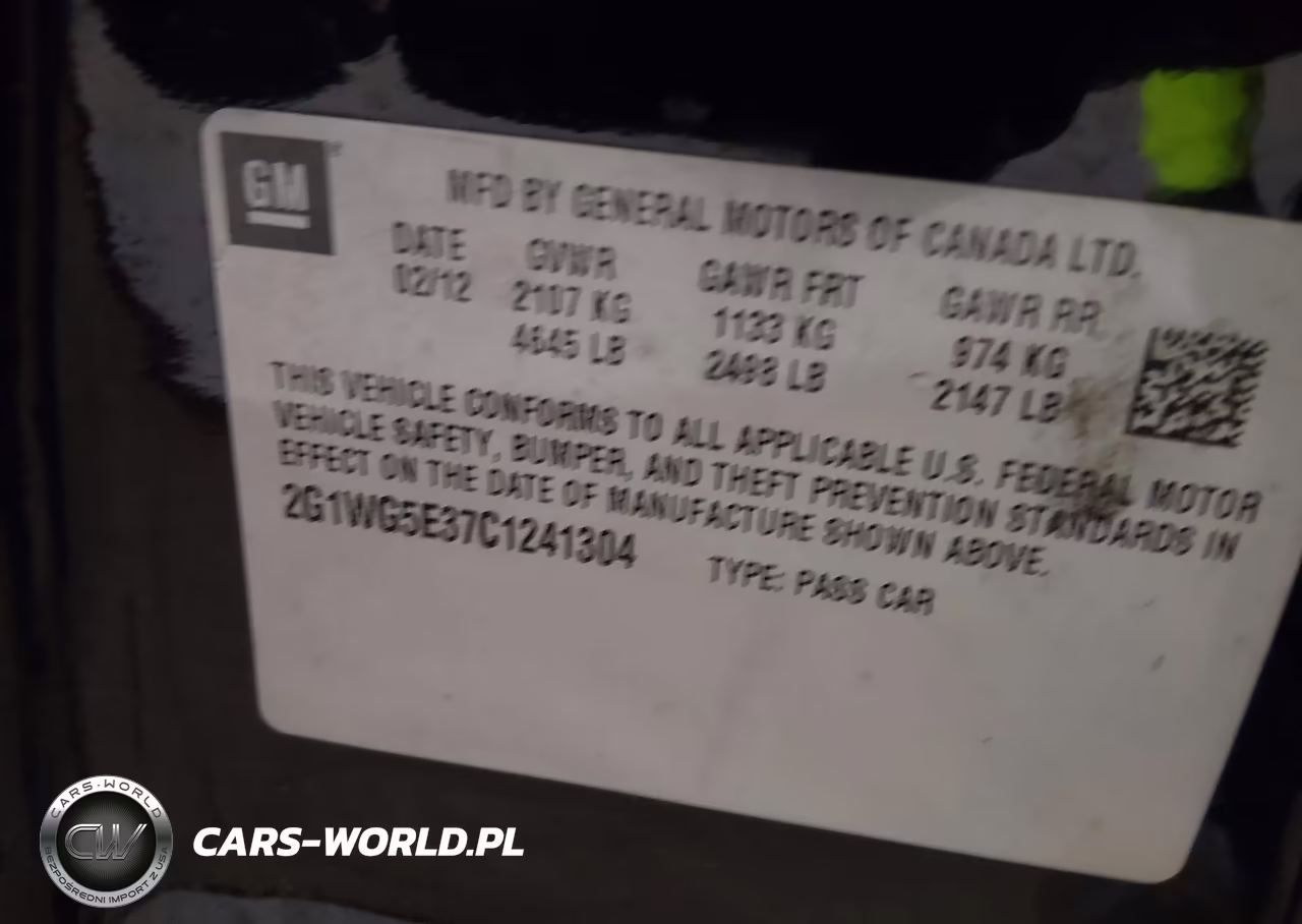 2012 Chevrolet Impala Lt VIN:2G1WG5E37C1241304 - 9