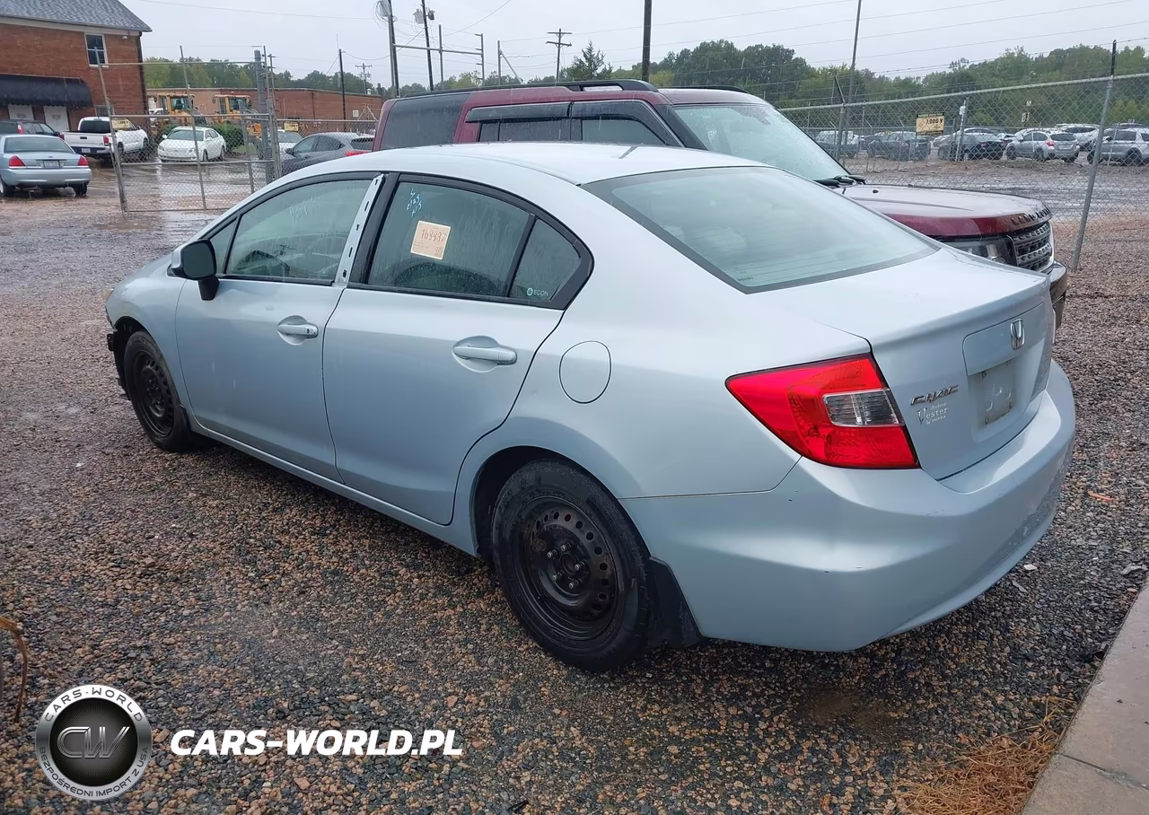 2012 Honda Civic Sdn Lx VIN:2HGFB2F50CH593184 - 3