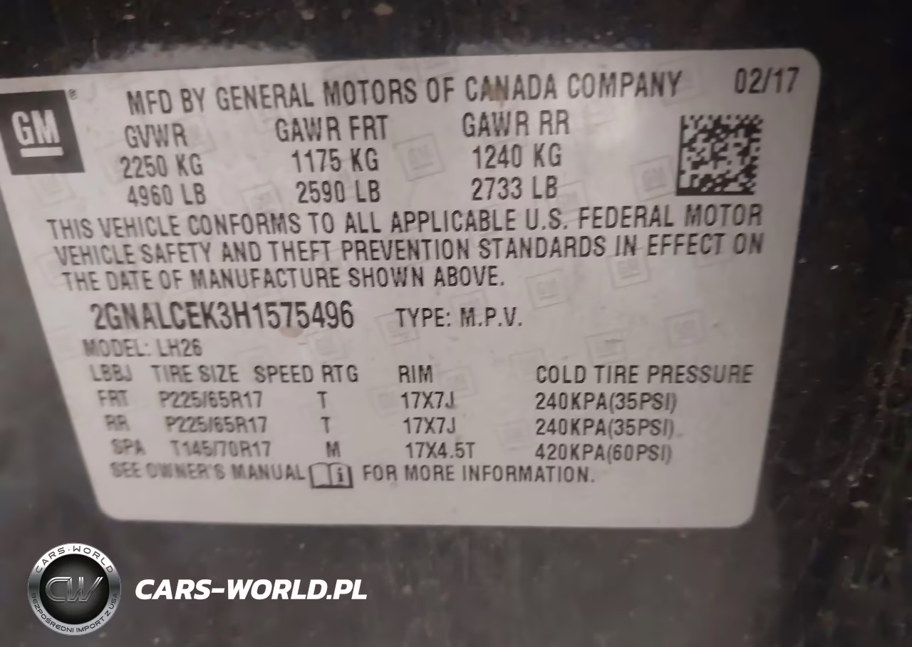 2017 Chevrolet Equinox Lt VIN:2GNALCEK3H1575496 - 9