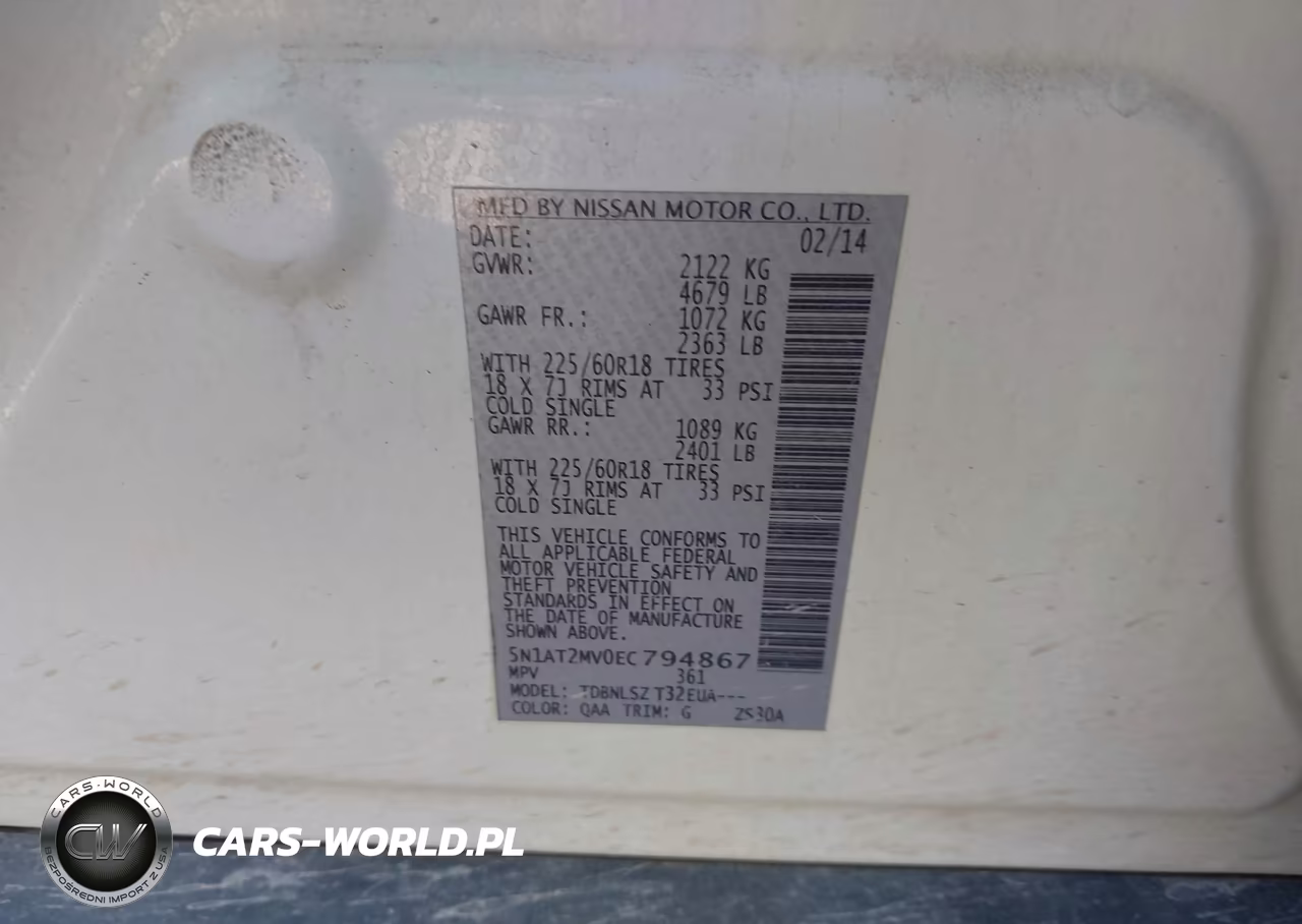 2014 Nissan Rogue Sl VIN:5N1AT2MV0EC794867 - 9