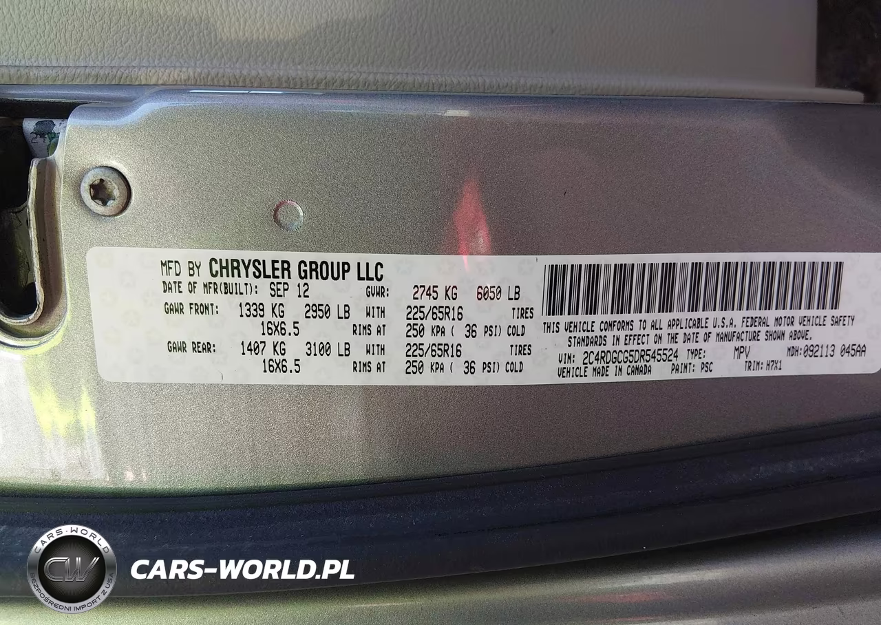 2013 Dodge Grand Caravan Sxt VIN:2C4RDGCG5DR545524 - 9