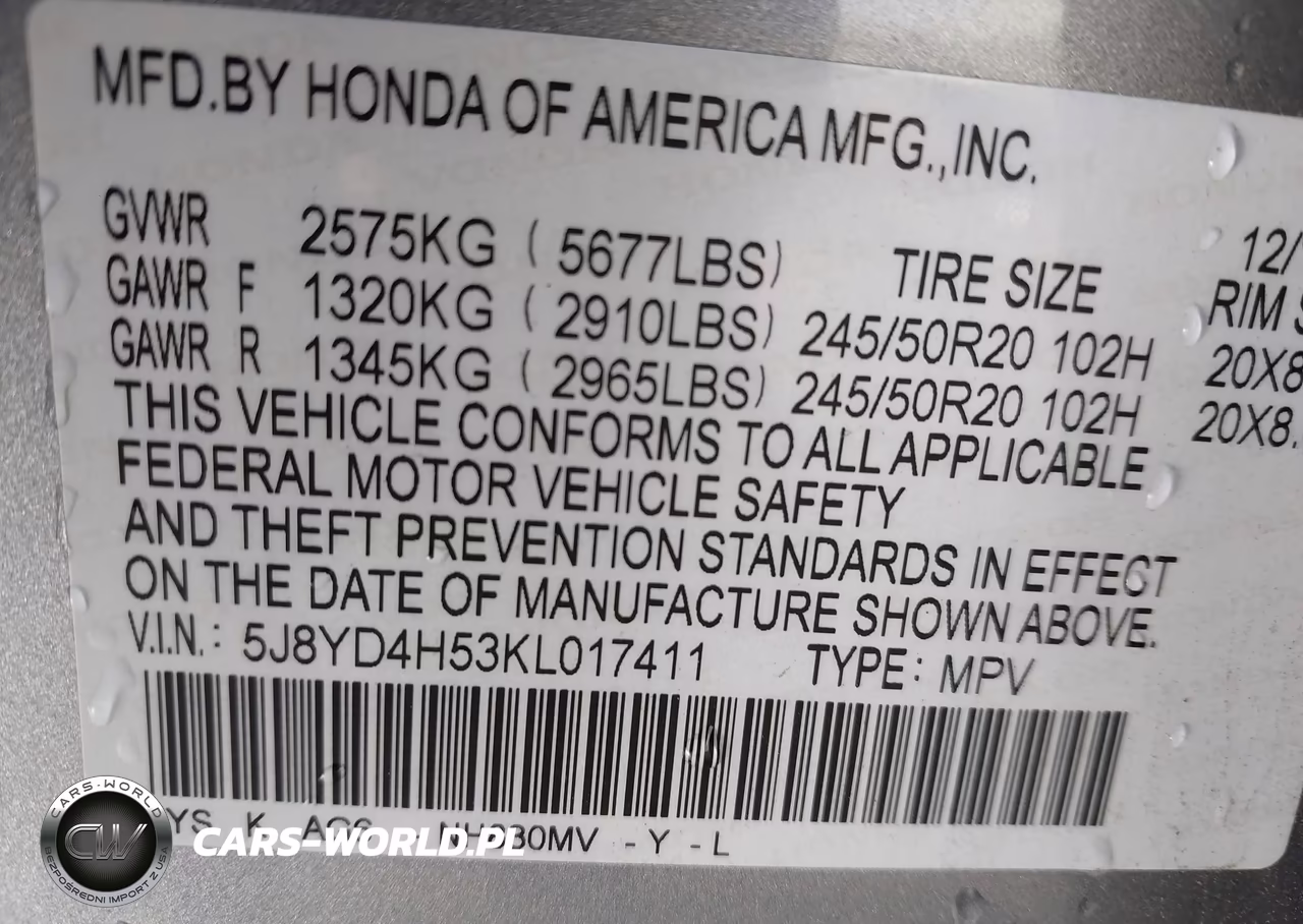 2019 Acura Mdx Tech Pkg VIN:5J8YD4H53KL017411 - 9