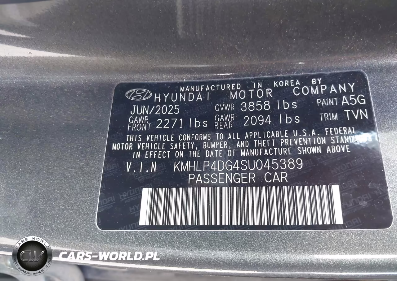 2025 Hyundai Elantra Limited VIN:KMHLP4DG4SU045389 - 9