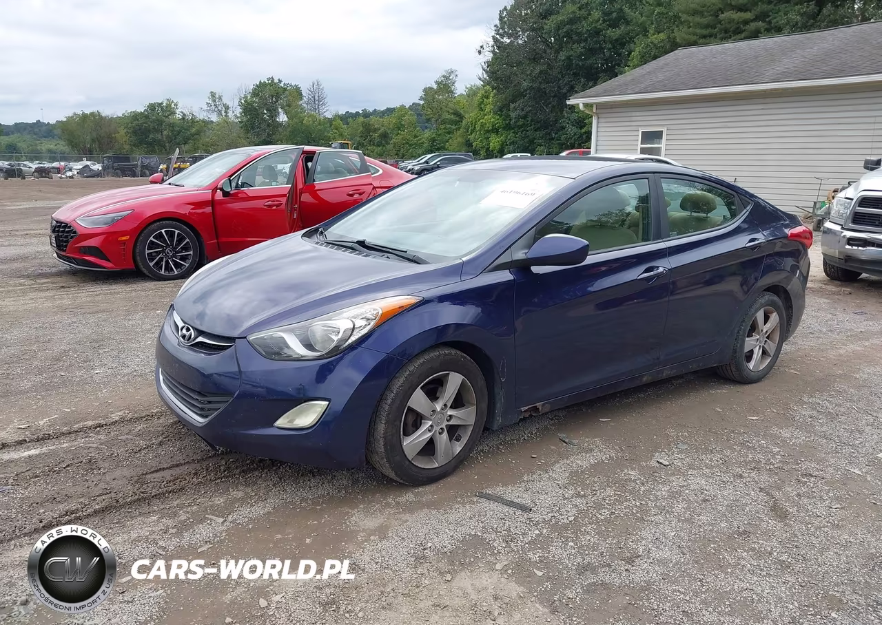 2013 Hyundai Elantra Gls Pzev VIN:5NPDH4AE0DH257924 - 2