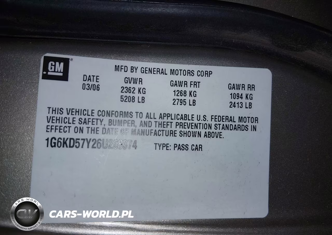 2006 Cadillac Dts 1Sb VIN:1G6KD57Y26U208374 - 9