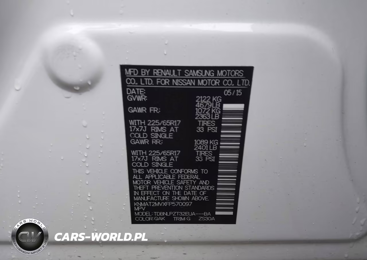 2015 Nissan Rogue S VIN:KNMAT2MVXFP570097 - 9