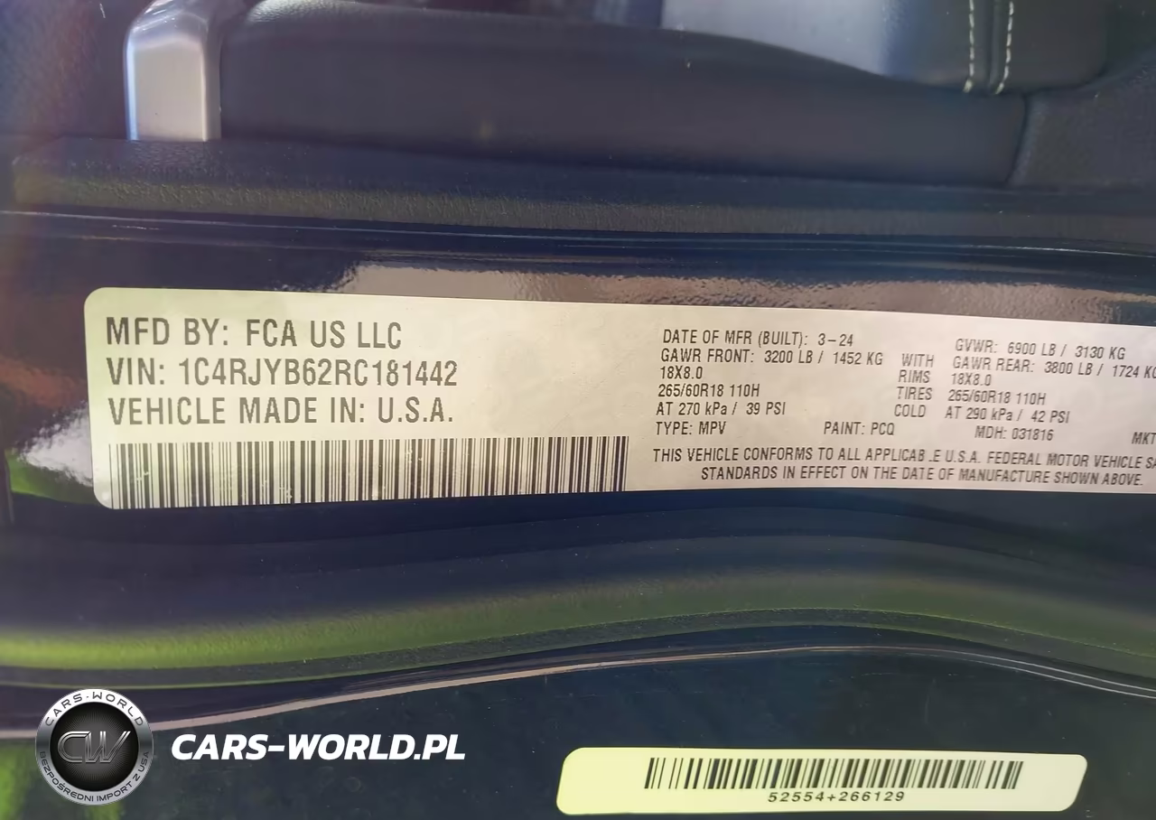 2024 Jeep Grand Cherokee 4Xe VIN:1C4RJYB62RC181442 - 9