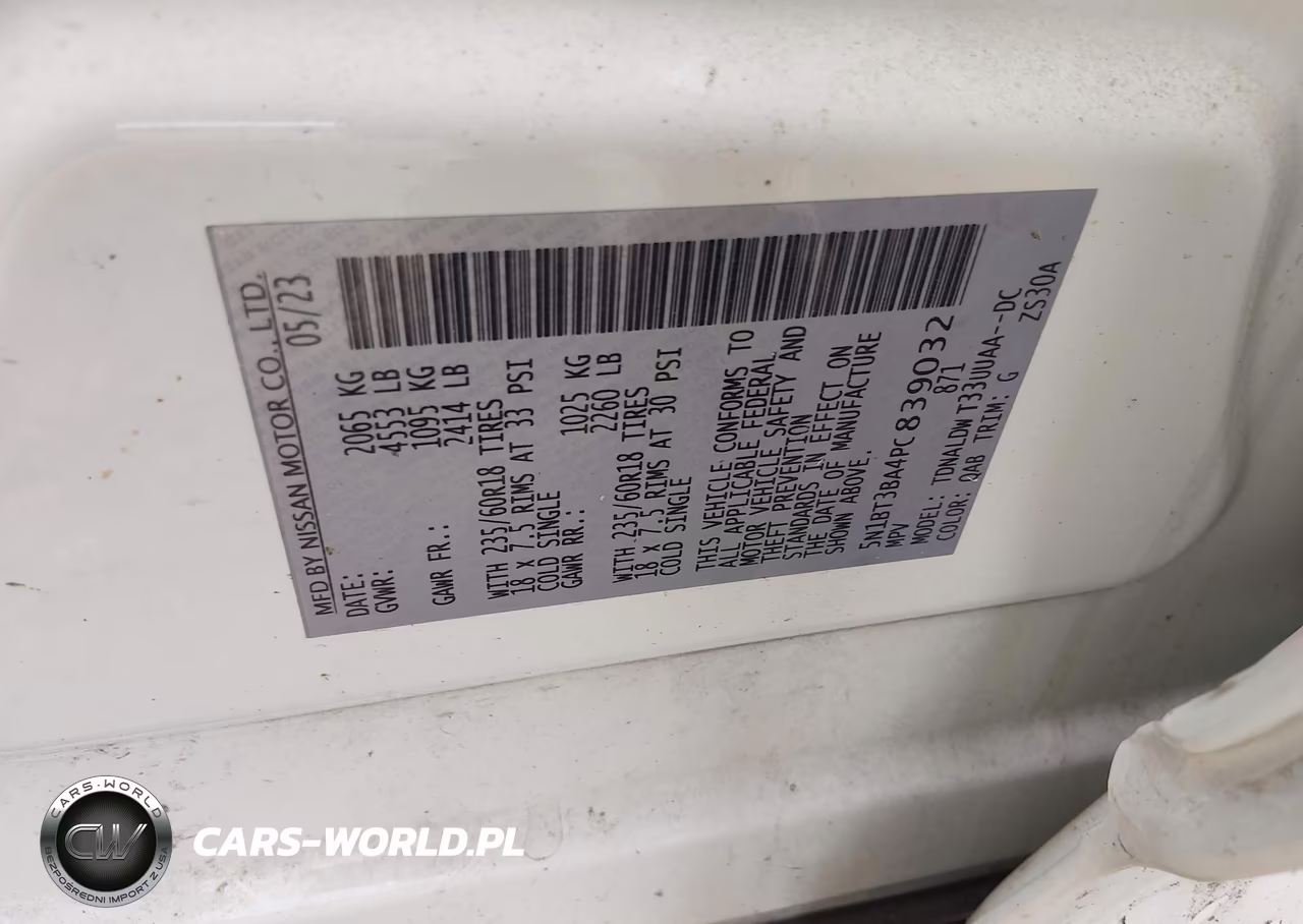 2023 Nissan Rogue Sv Fwd VIN:5N1BT3BA4PC839032 - 9