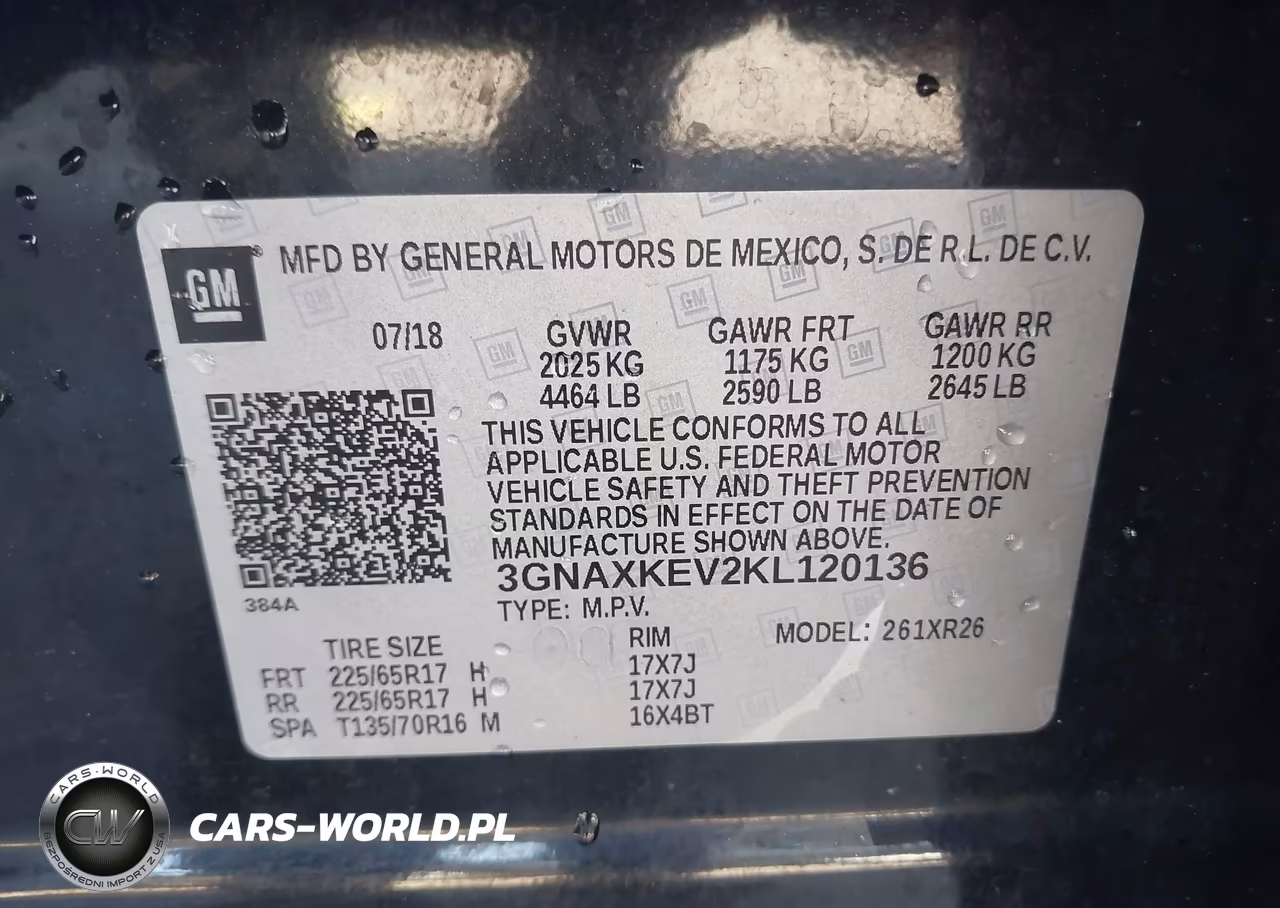 2019 Chevrolet Equinox Lt VIN:3GNAXKEV2KL120136 - 9