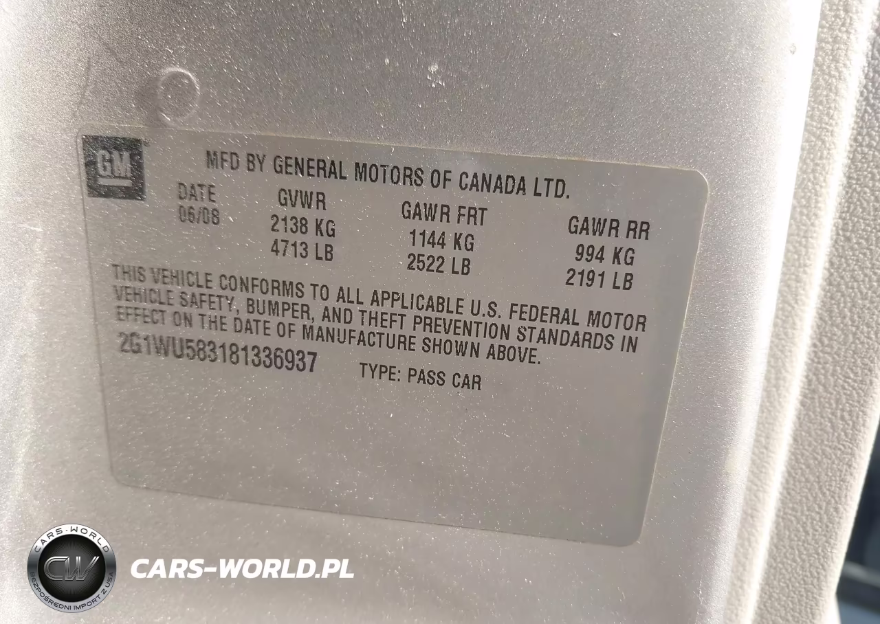 2008 Chevrolet Impala Ltz VIN:2G1WU583181336937 - 9