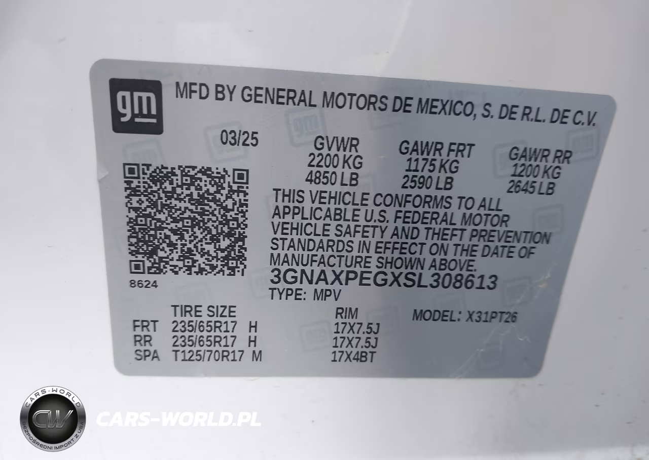 2025 Chevrolet Equinox Awd Lt VIN:3GNAXPEGXSL308613 - 9