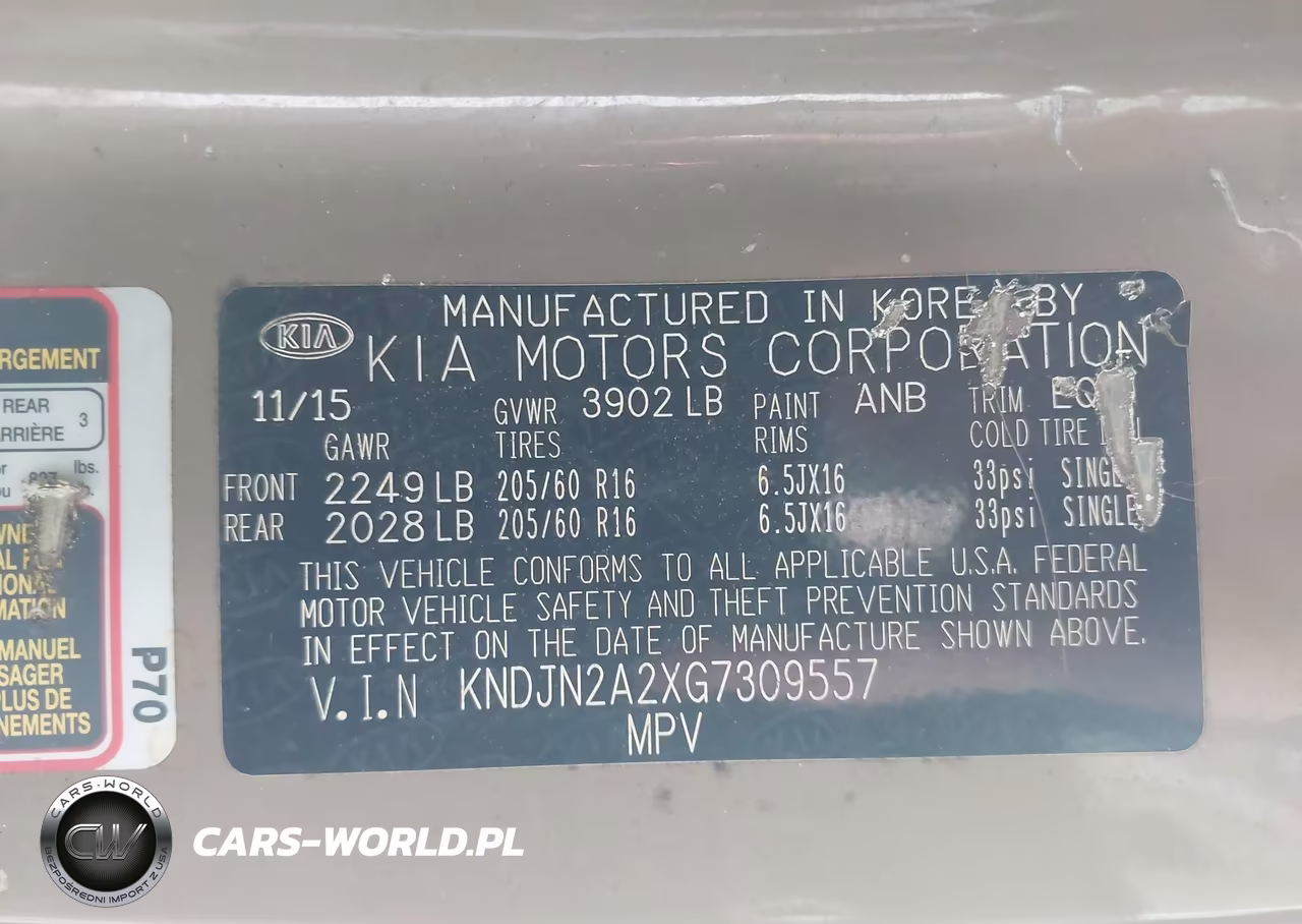2016 Kia Soul VIN:KNDJN2A2XG7309557 - 9