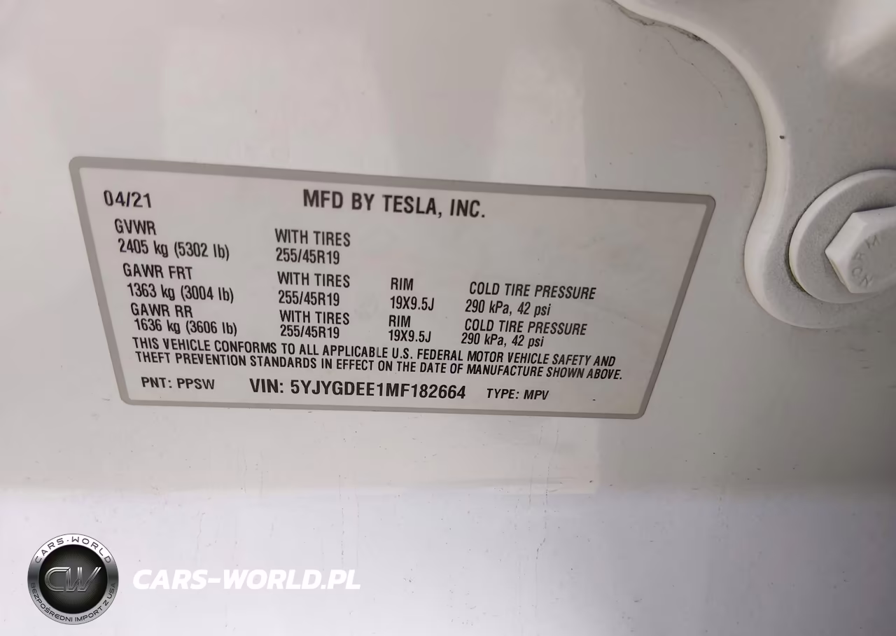 2021 Tesla Model Y Long Range Dual Motor All-Wheel Drive VIN:5YJYGDEE1MF182664 - 9