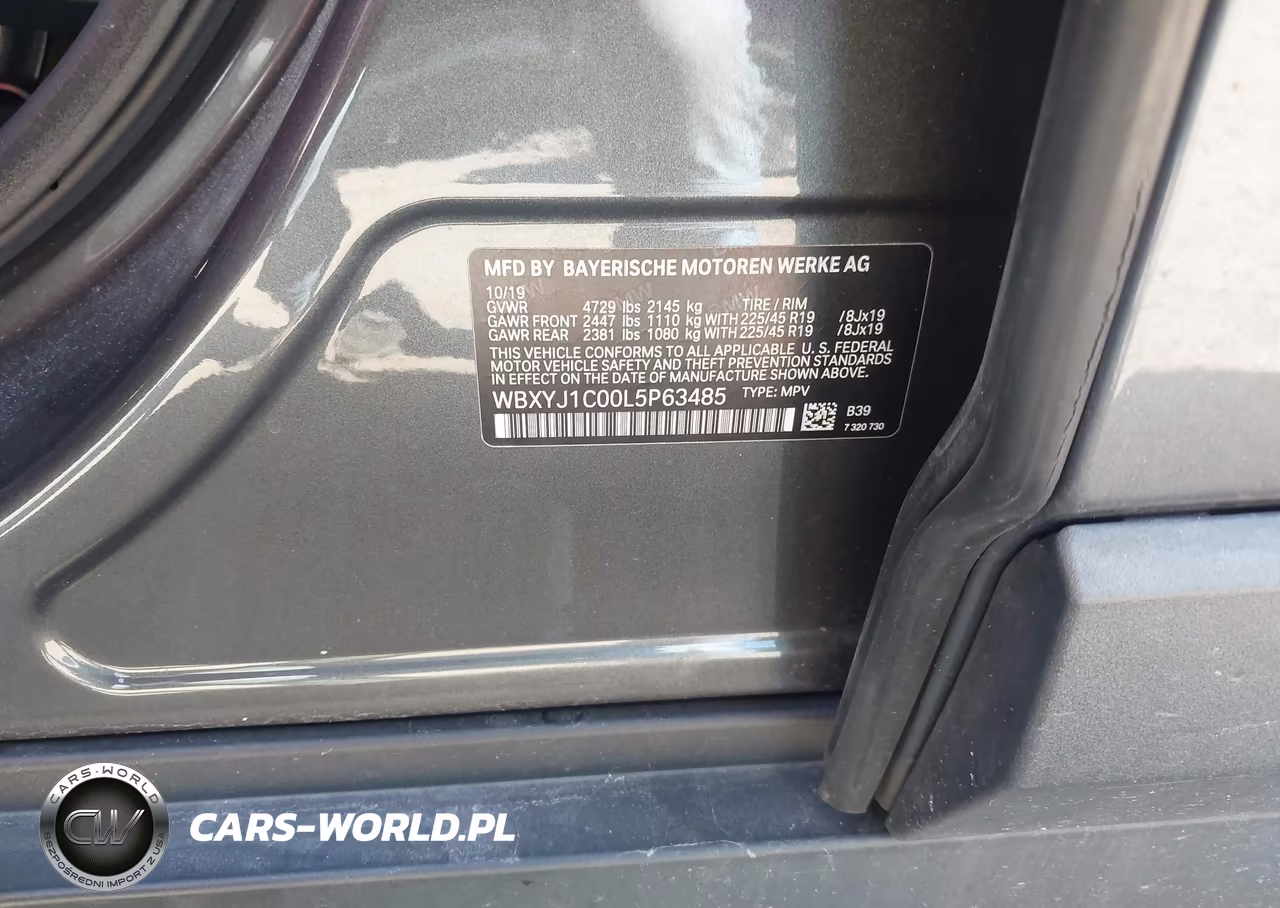 2020 BMW X2 xDrive28I VIN:WBXYJ1C00L5P63485 - 9