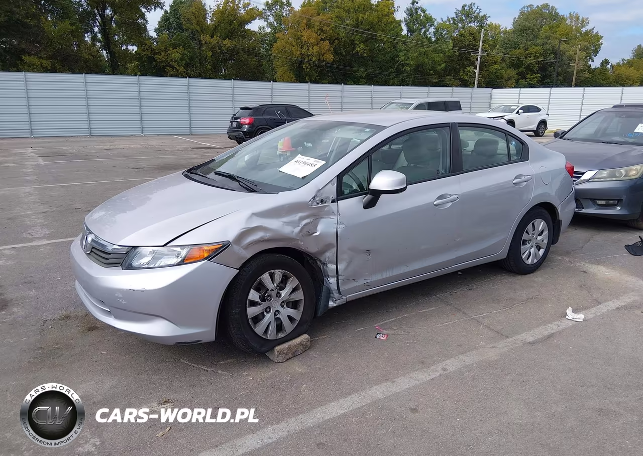 2012 Honda Civic Sdn Lx VIN:2HGFB2F57CH523293 - 2