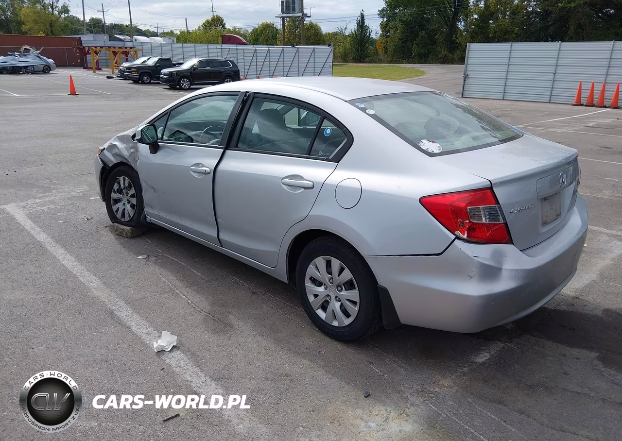2012 Honda Civic Sdn Lx VIN:2HGFB2F57CH523293 - 3