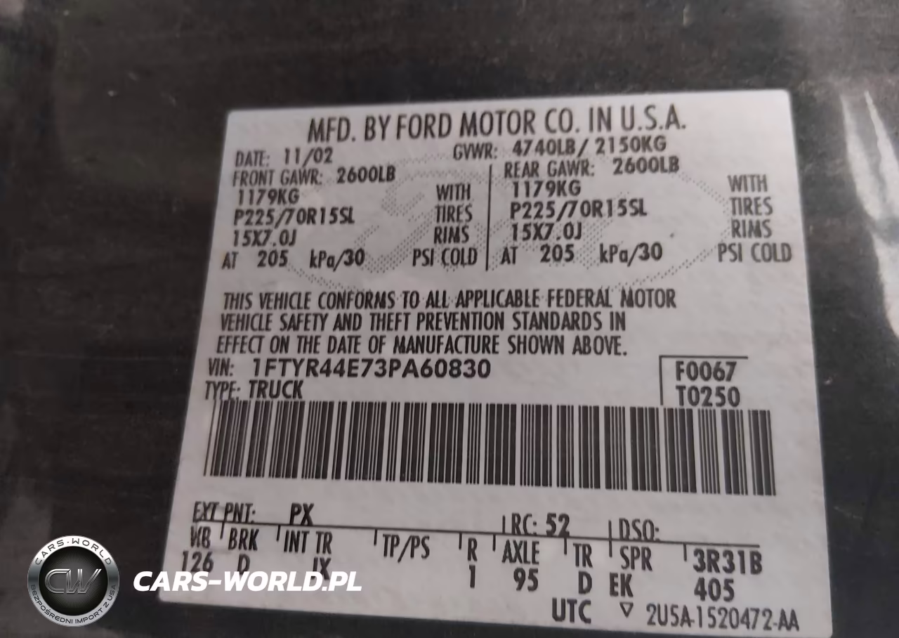 2003 Ford Ranger Xlt Appearance VIN:1FTYR44E73PA60830 - 9