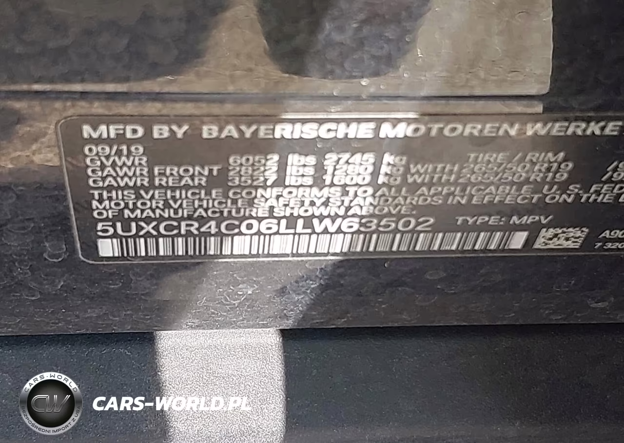 2020 BMW X5 Sdrive40I VIN:5UXCR4C06LLW63502 - 9