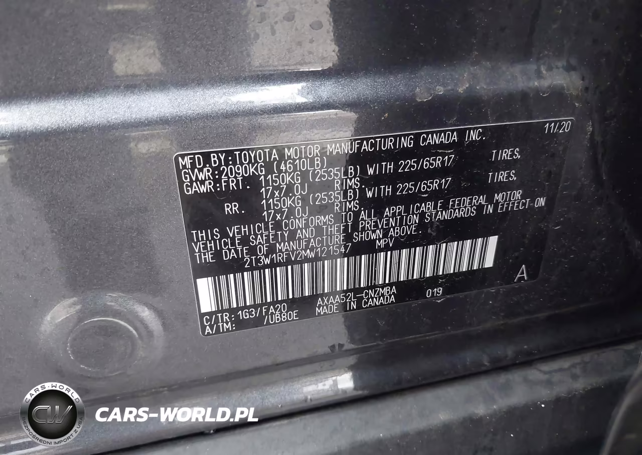 2021 Toyota Rav4 Xle VIN:2T3W1RFV2MW121547 - 9