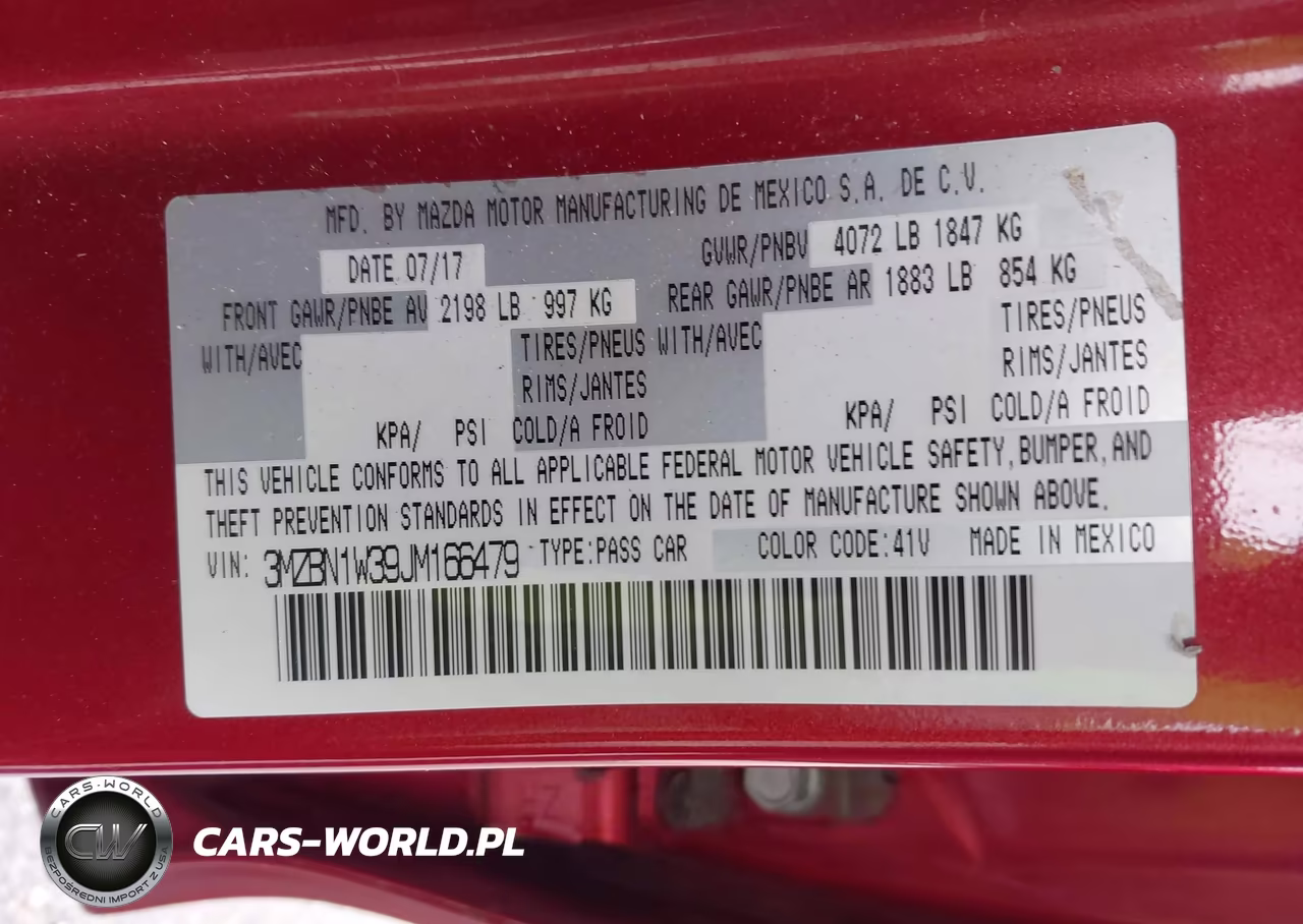 2018 Mazda Mazda3 Grand Touring VIN:3MZBN1W39JM166479 - 9