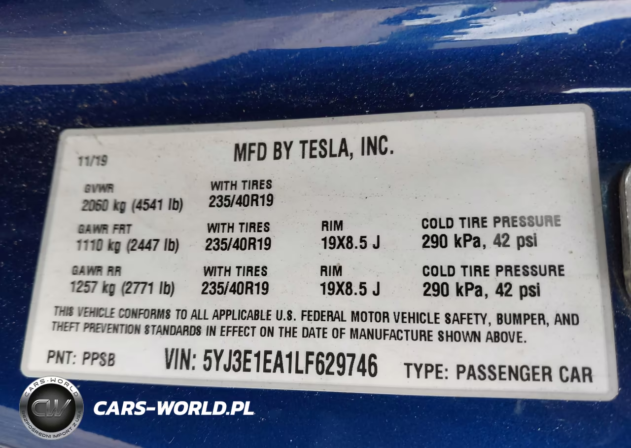 2020 Tesla Model 3 Standard Range Plus Rear-Wheel Drive-Standard Range Rear-Wheel Drive VIN:5YJ3E1EA1LF629746 - 9