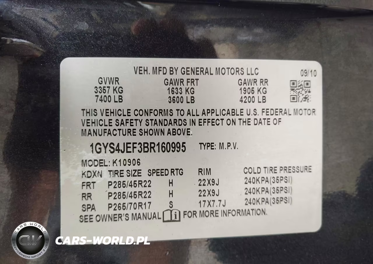 2011 Cadillac Escalade Esv Premium VIN:1GYS4JEF3BR160995 - 9