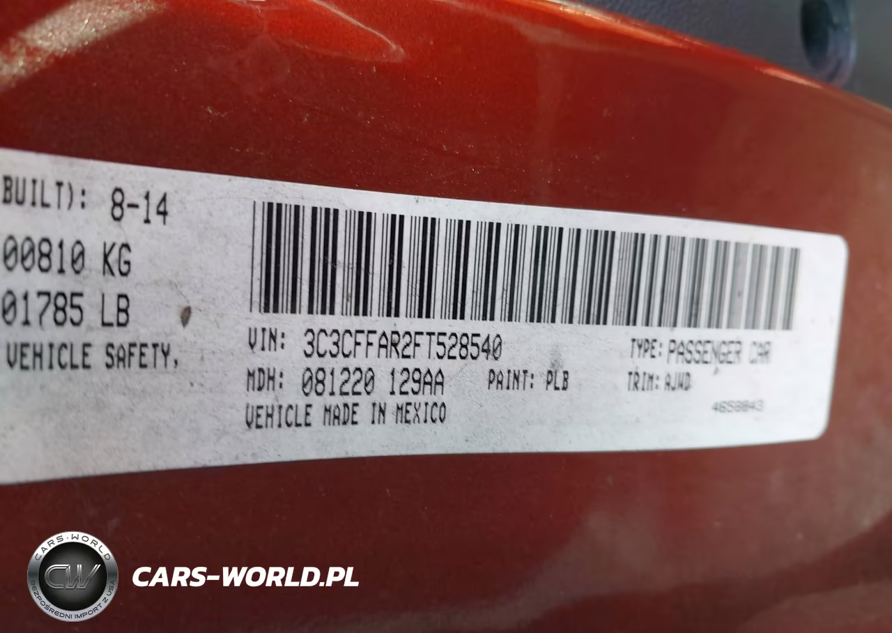 2015 Fiat 500 Pop VIN:3C3CFFAR2FT528540 - 9