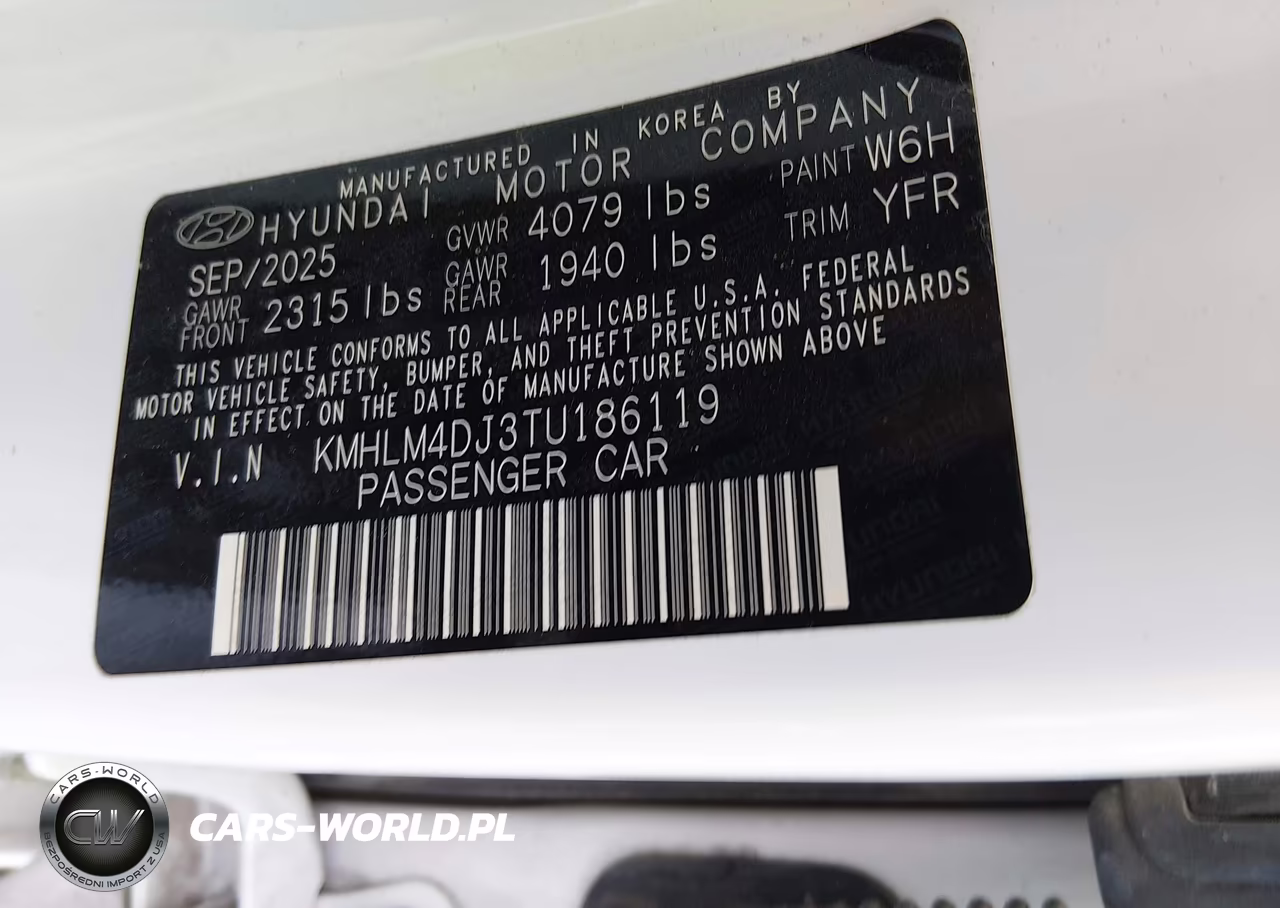 2026 Hyundai Elantra Hybrid Blue VIN:KMHLM4DJ3TU186119 - 9