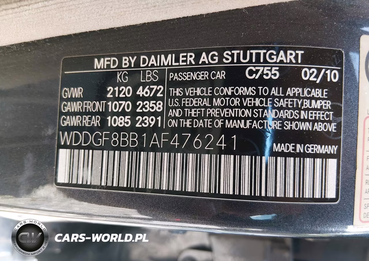 2010 Mercedes-Benz C 300 Luxury 4Matic-Sport 4Matic VIN:WDDGF8BB1AF476241 - 9