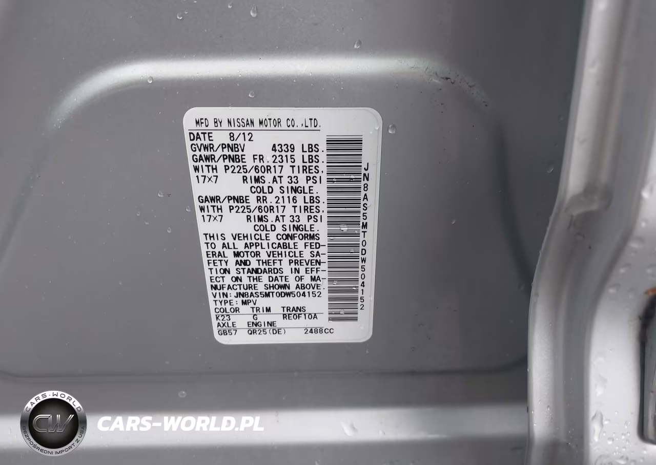 2013 Nissan Rogue Sv VIN:JN8AS5MT0DW504152 - 9