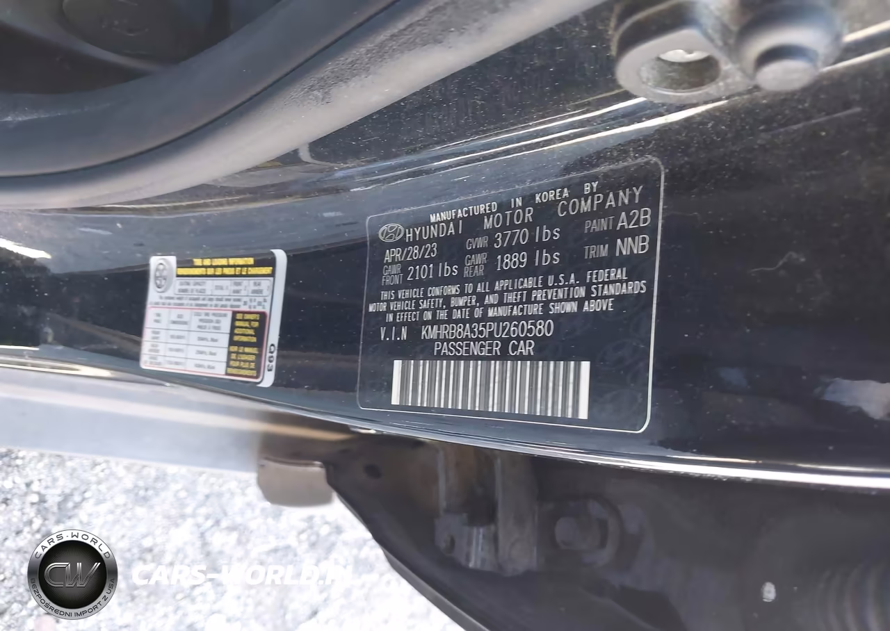 2023 Hyundai Venue Se VIN:KMHRB8A35PU260580 - 9