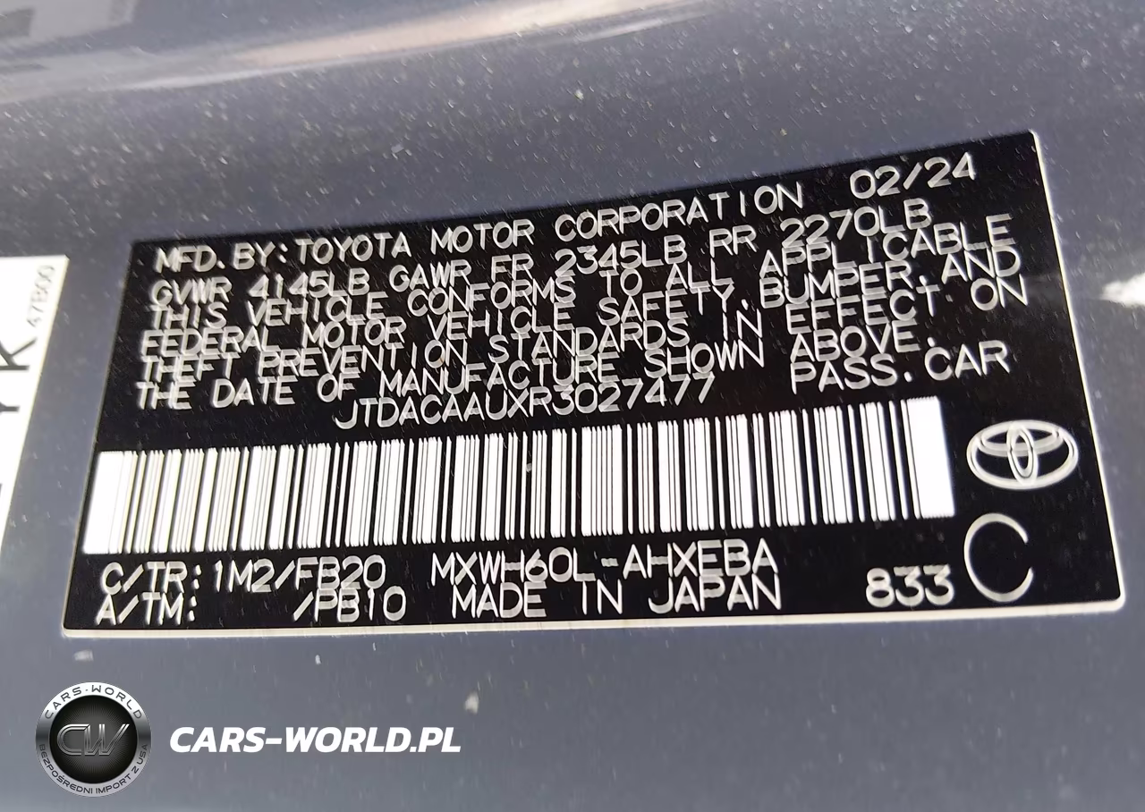 2024 Toyota Prius Le VIN:JTDACAAUXR3027477 - 9
