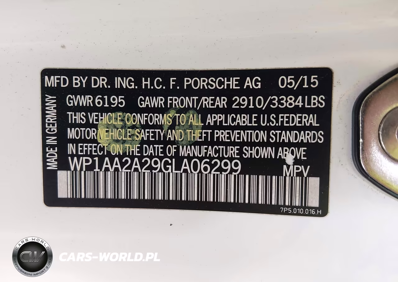 2016 Porsche Cayenne VIN:WP1AA2A29GLA06299 - 9