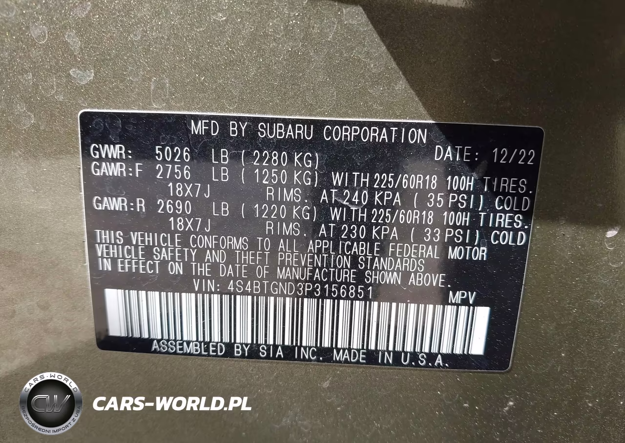 2023 Subaru Outback Limited Xt VIN:4S4BTGND3P3156851 - 9
