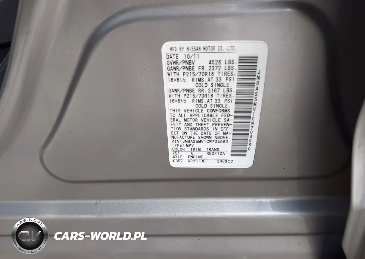 2012 Nissan Rogue S VIN:JN8AS5MV1CW704960 - 9