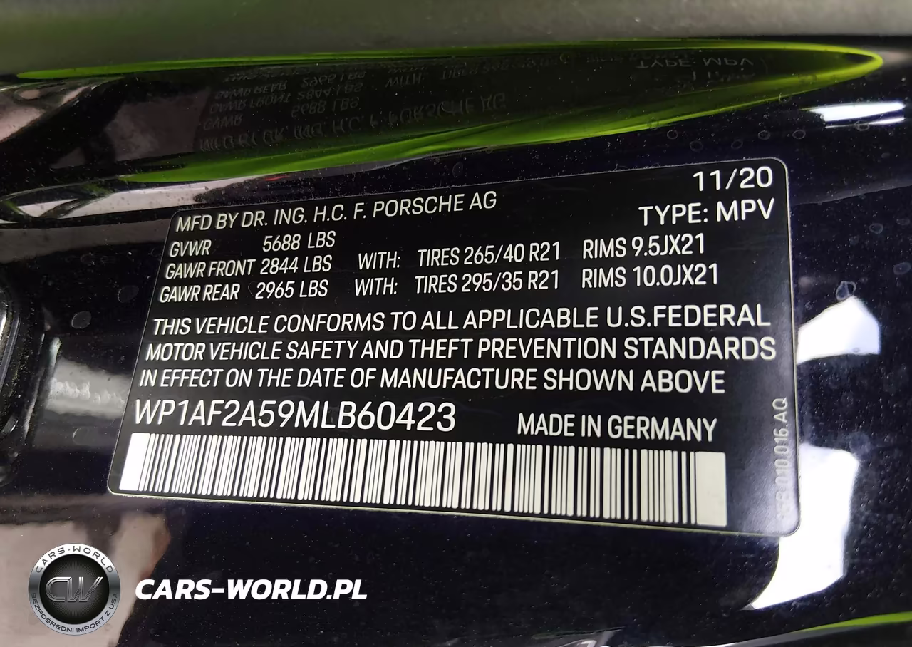 2021 Porsche Macan Turbo VIN:WP1AF2A59MLB60423 - 9