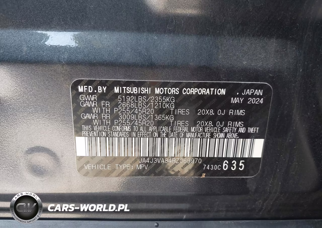 2024 Mitsubishi Outlander VIN:JA4J3VA84RZ069970 - 9
