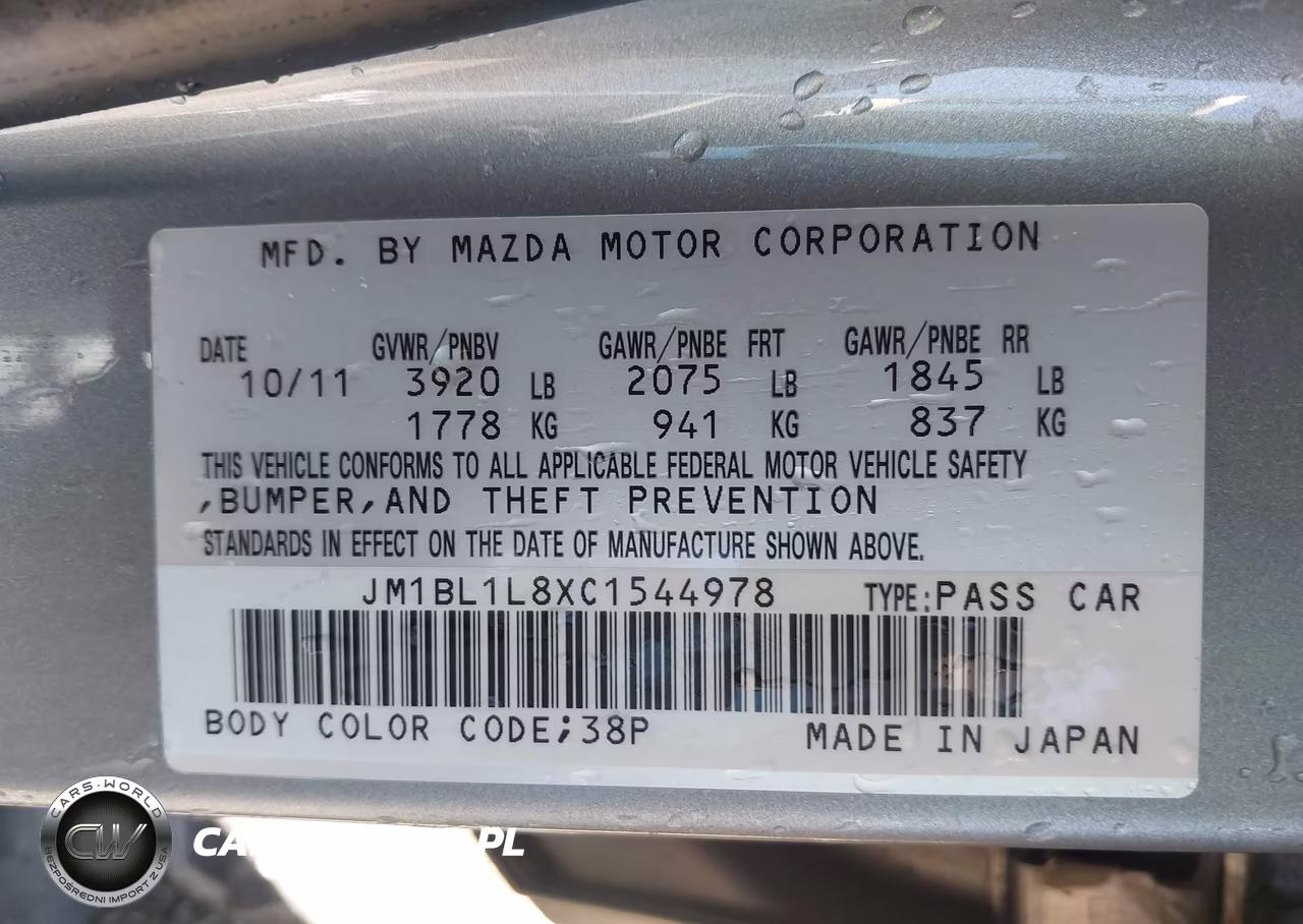2012 Mazda Mazda3 I Touring VIN:JM1BL1L8XC1544978 - 9