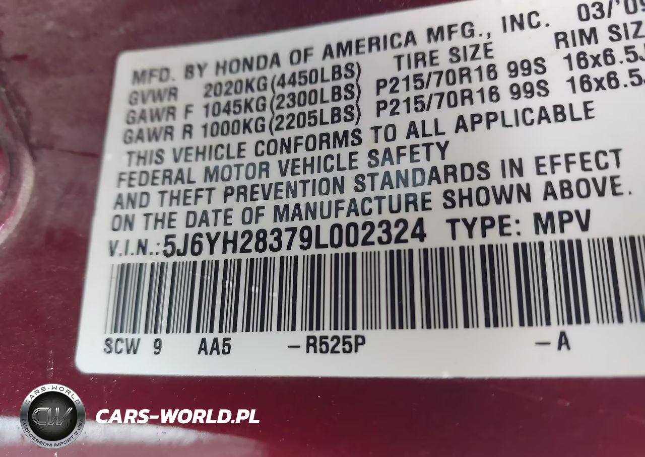 2009 Honda Element Lx VIN:5J6YH28379L002324 - 9